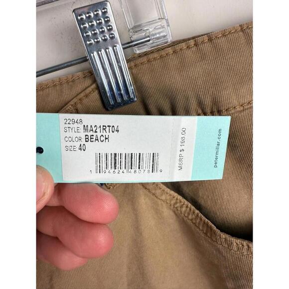 NWT* PETER MILLAR MENS 5 Pocket Performance Light Brown 40x35 - Picture 2 of 4